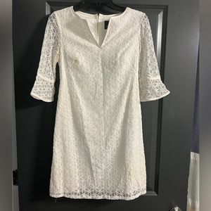 Adrianna papell white lace dress